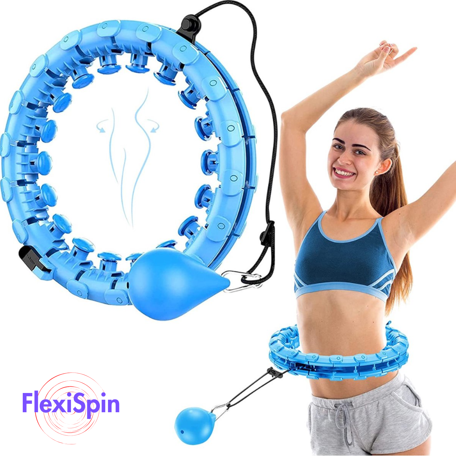 FlexiSpin Fitness Hoelahoep met Gewicht