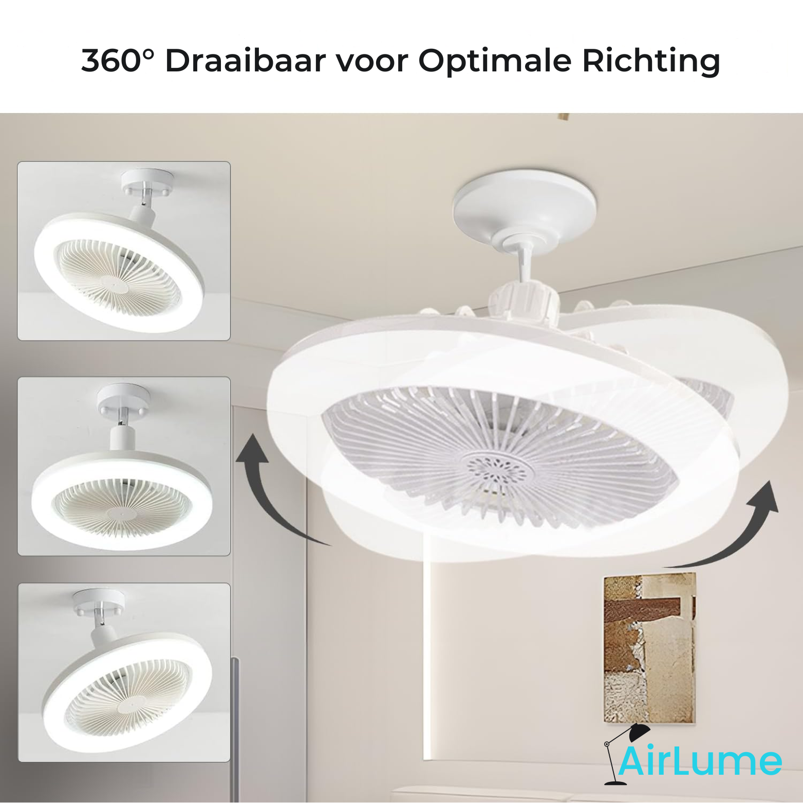 AirLume LED Plafondventilator met Afstandsbediening