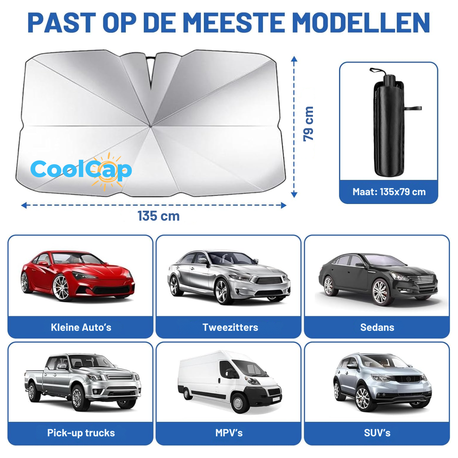 CoolCap Zonnescherm Auto Voorruit