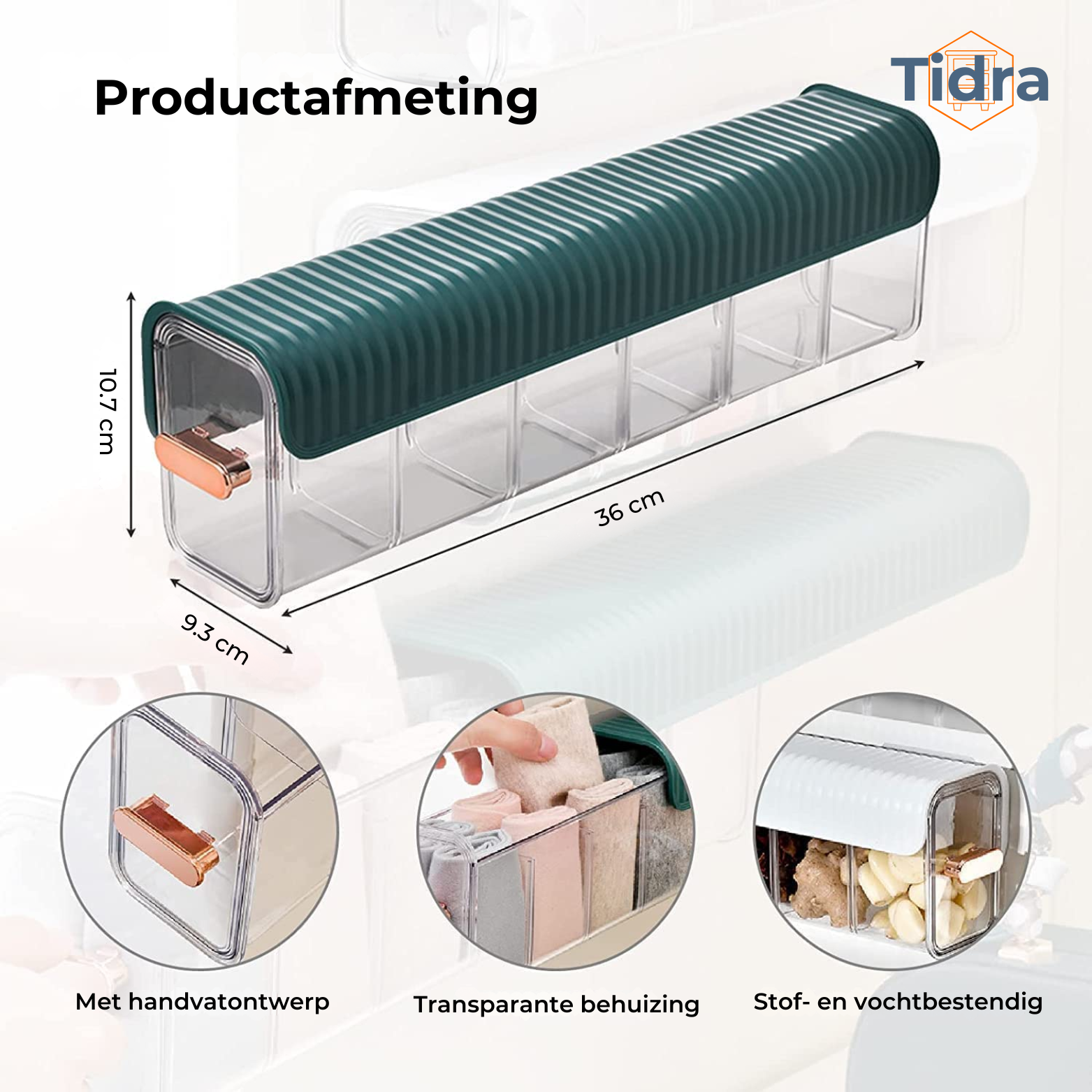 Tidra Kast Organizer – 6-Vaks Opbergvak